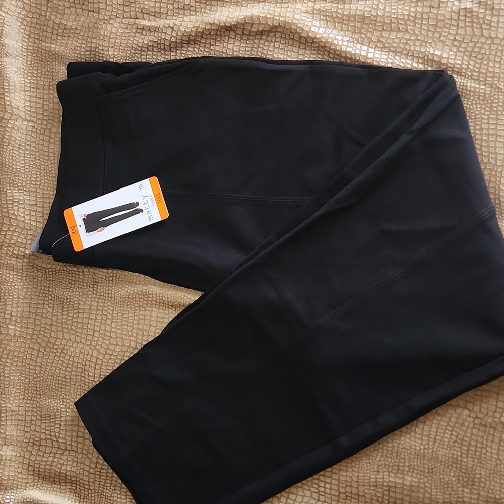 Matty M Black Straight Leg Pants Size XXL #A06